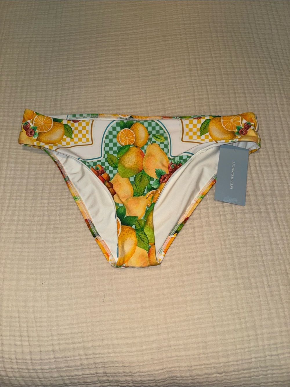 🍋 Citrus Babe Bikini Bottoms – Italian Summer Vibes. NWT